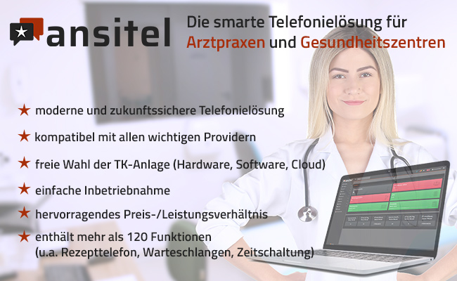 IP-Telefonanlage für Arztpraxen