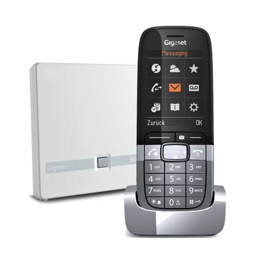DECT-Telefon für mobile Nutzung in einer Arztpraxis