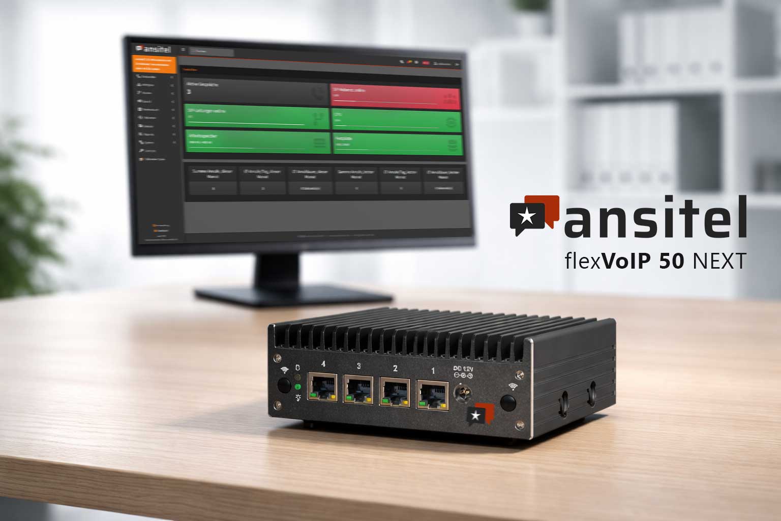 On-Premise Telefonanlage für 50 Teilnehmer bzw. Nebenstellen