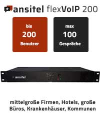 VoIP-Telefonanlage für 200 Benutzer