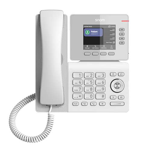 Tischtelefon für Empfang und feste Arbeitsplätze in der Arztpraxis