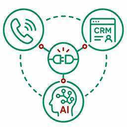 Icon für CRM- und KI-Integrationen