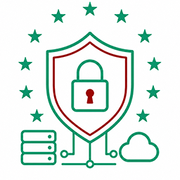 Icon für Sicherheit und DSGVO-Konformität