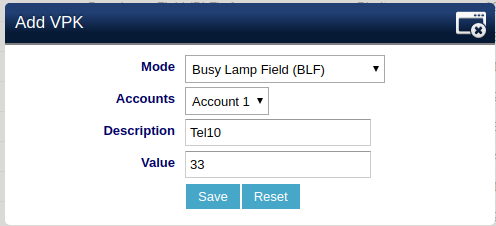 Definition BLF in Grandstream Telefonen