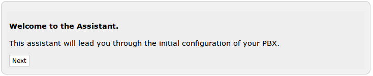 Wizard and first configuration