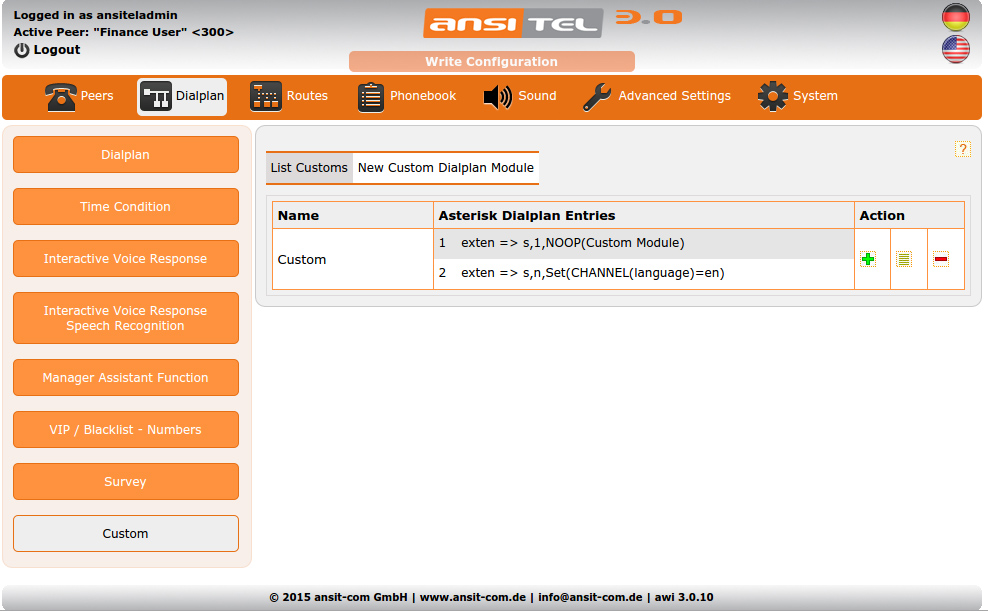 Overview of custom modules