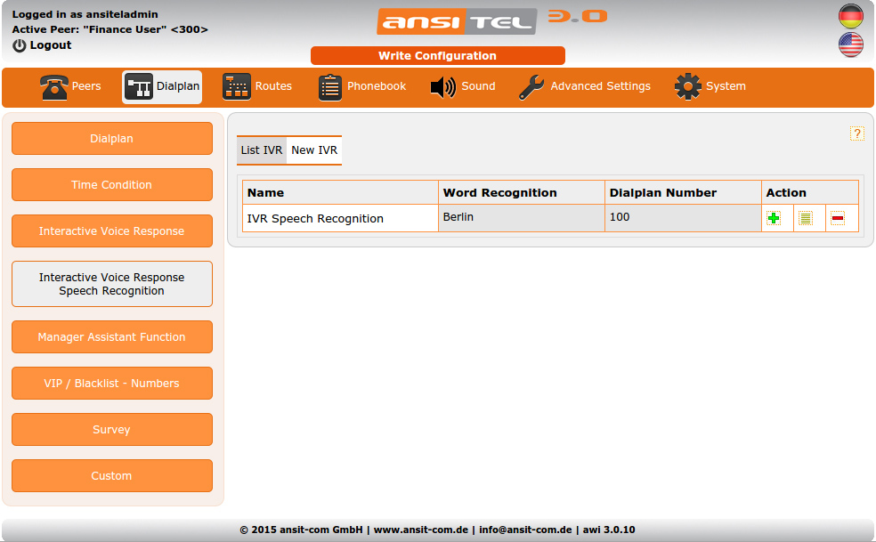Overview of IVR with speech recognition