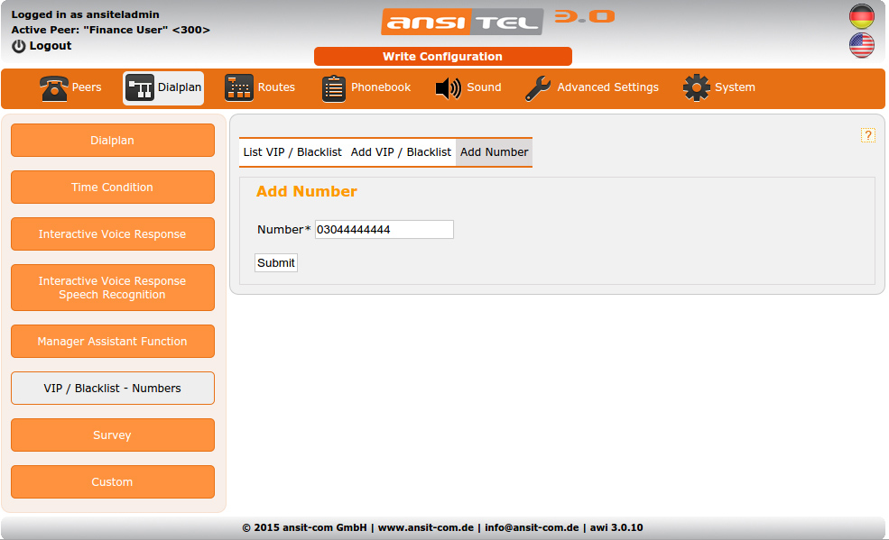Add number of caller